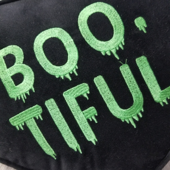 Boo-Tiful Heart Shaped Decor Pillow - Picture 2 of 7